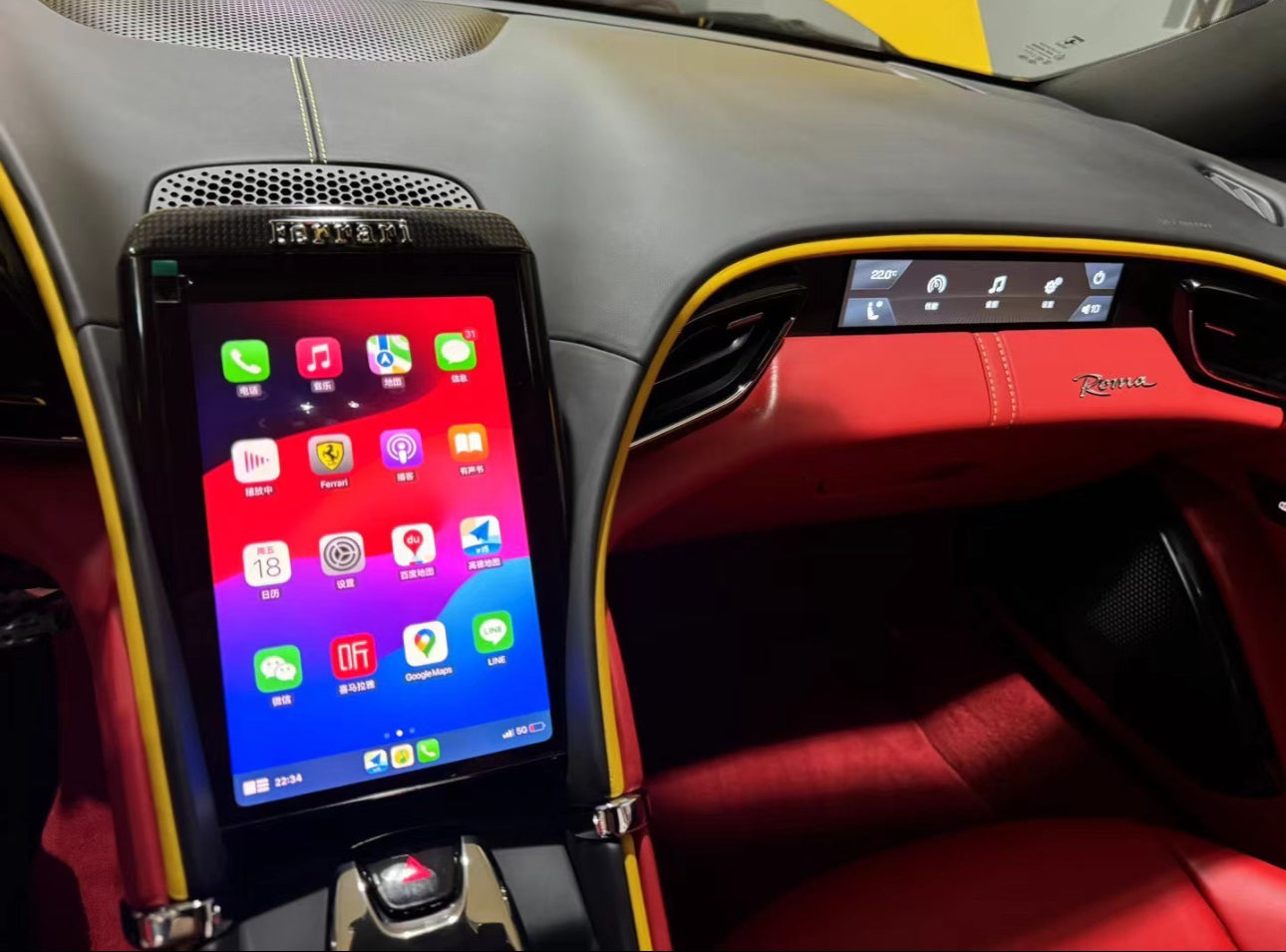 Wireless Apple CarPlay Retrofit kit Module Adaptor For Ferrari Roma