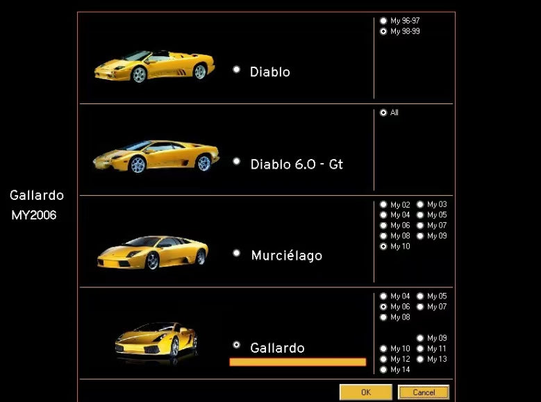 Lamborghini Diablo Murcielargo Gallardo Diagnostics Tool VCI Kit LARA 7.0