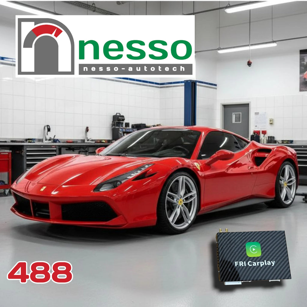 Ferrari 488 Coupe Spider F142 FRI Wireless Apple CarPlay Option Retrofitting Installation
